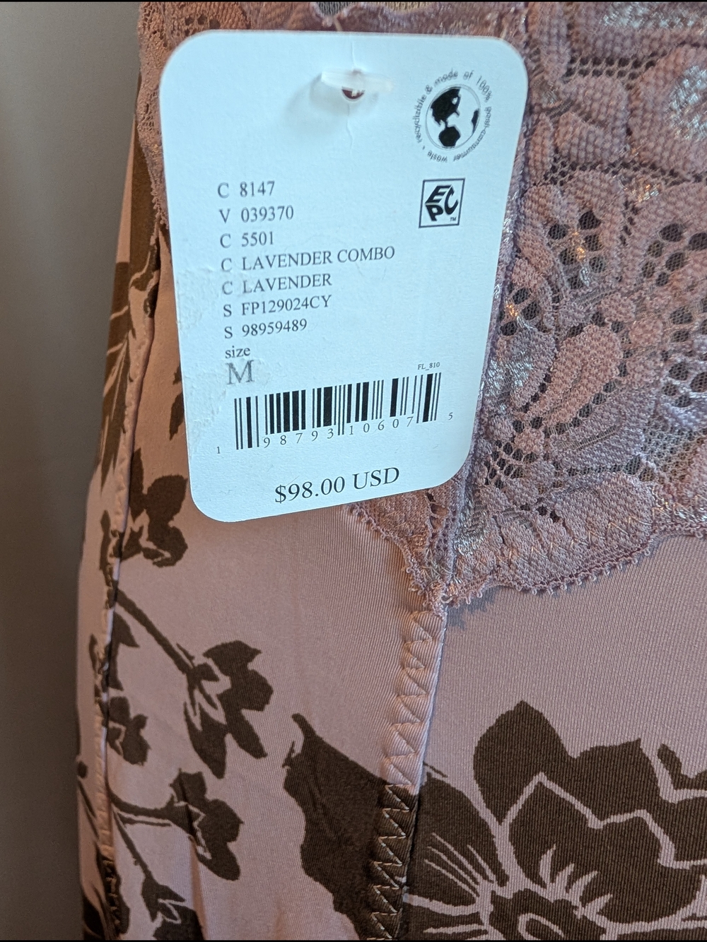 Free People Intimately Lavender Lace Floral Slip Dress - Picture 6 of 12